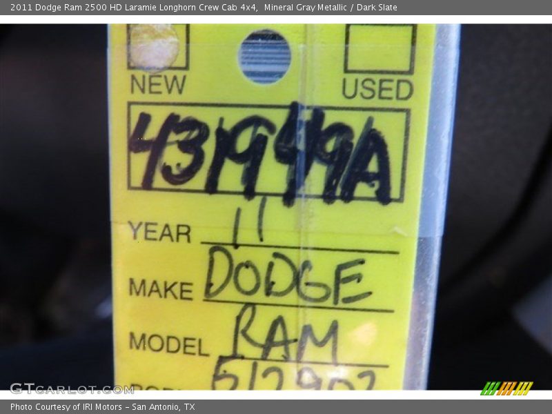 Mineral Gray Metallic / Dark Slate 2011 Dodge Ram 2500 HD Laramie Longhorn Crew Cab 4x4