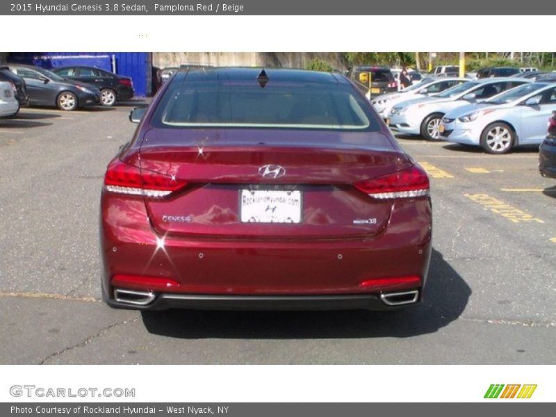 Pamplona Red / Beige 2015 Hyundai Genesis 3.8 Sedan