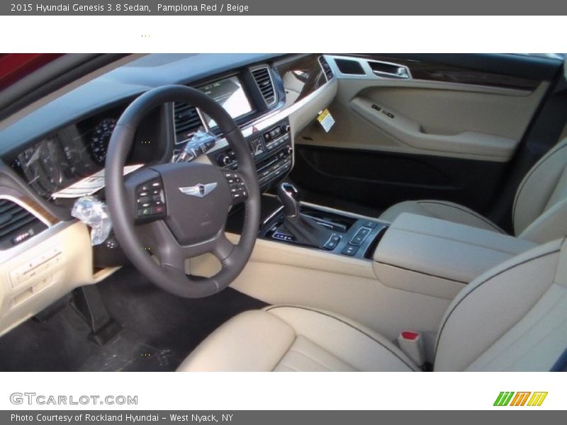 Pamplona Red / Beige 2015 Hyundai Genesis 3.8 Sedan