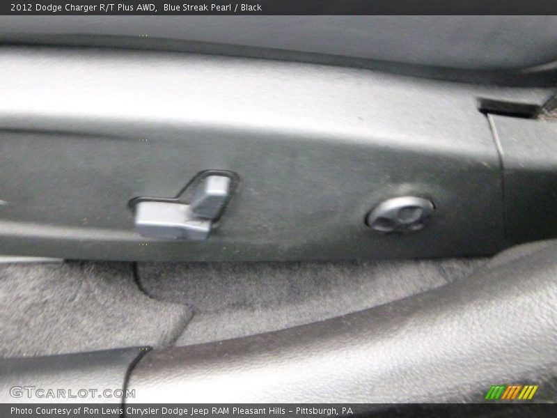 Blue Streak Pearl / Black 2012 Dodge Charger R/T Plus AWD