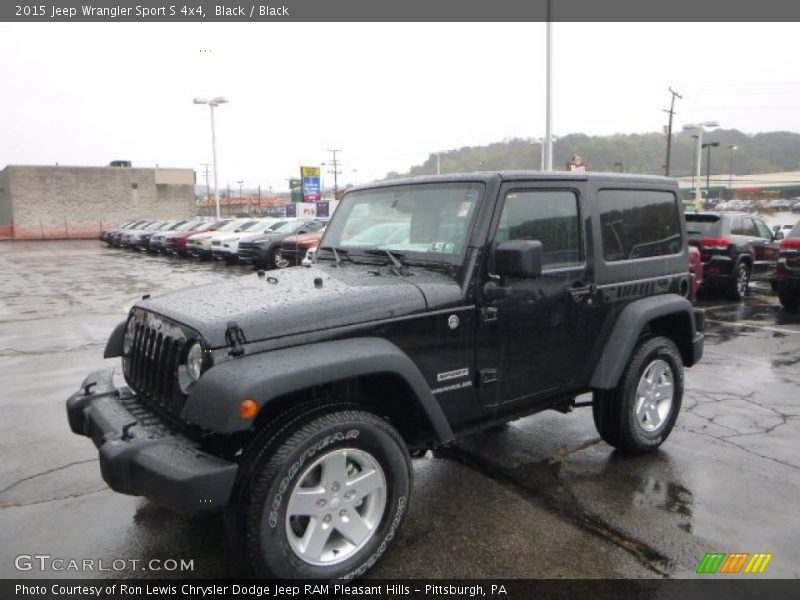 Black / Black 2015 Jeep Wrangler Sport S 4x4