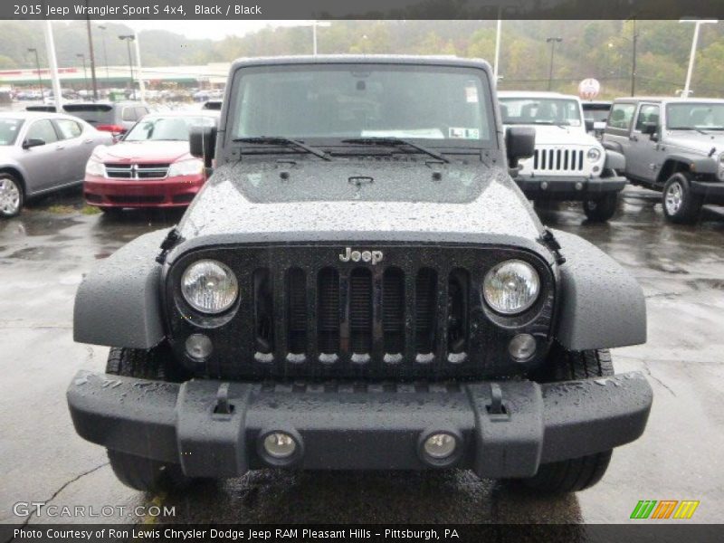 Black / Black 2015 Jeep Wrangler Sport S 4x4