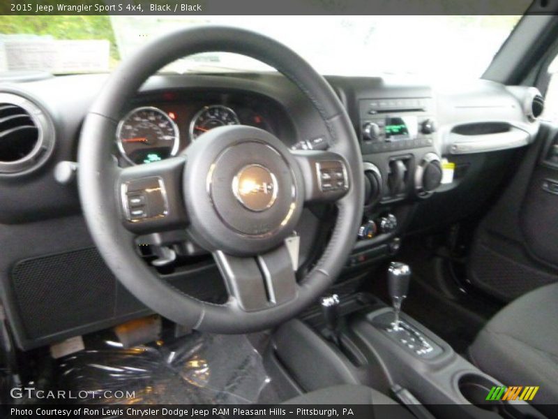 Black / Black 2015 Jeep Wrangler Sport S 4x4