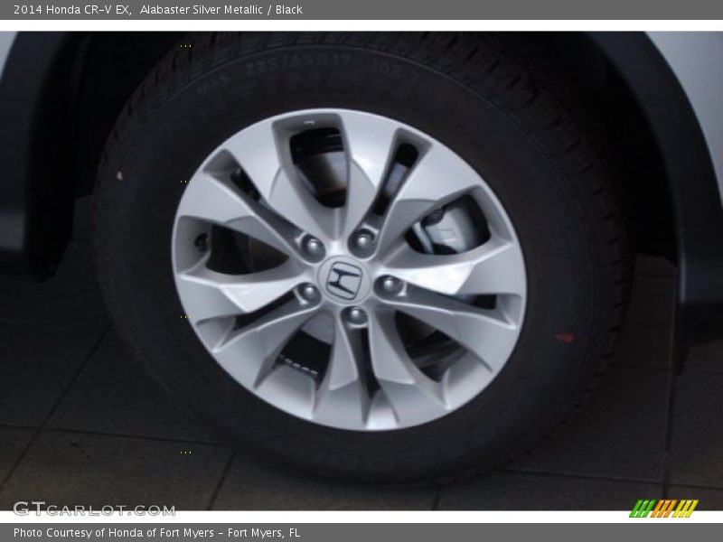 Alabaster Silver Metallic / Black 2014 Honda CR-V EX