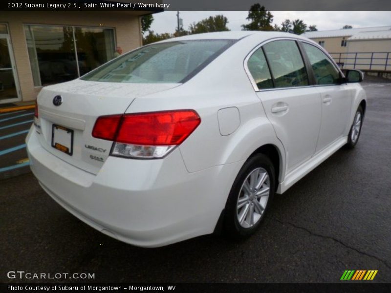 Satin White Pearl / Warm Ivory 2012 Subaru Legacy 2.5i