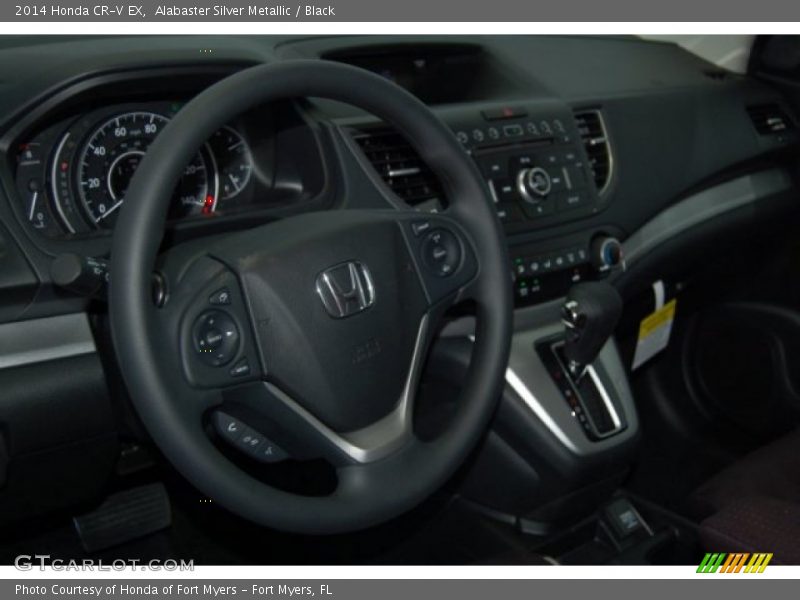 Alabaster Silver Metallic / Black 2014 Honda CR-V EX