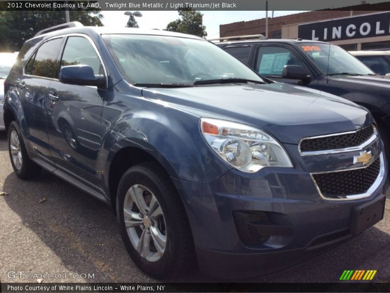 Twilight Blue Metallic / Light Titanium/Jet Black 2012 Chevrolet Equinox LT AWD