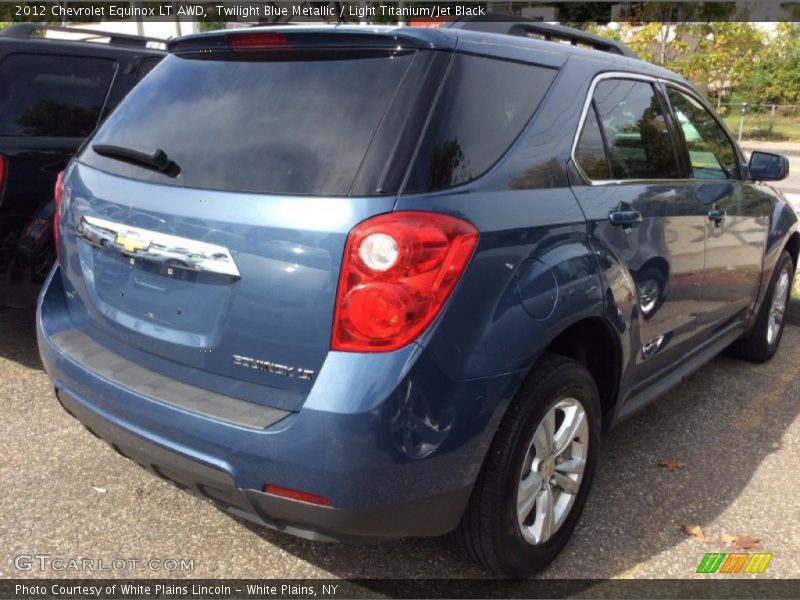 Twilight Blue Metallic / Light Titanium/Jet Black 2012 Chevrolet Equinox LT AWD