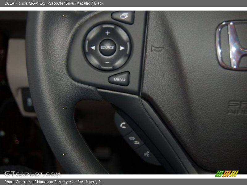 Alabaster Silver Metallic / Black 2014 Honda CR-V EX