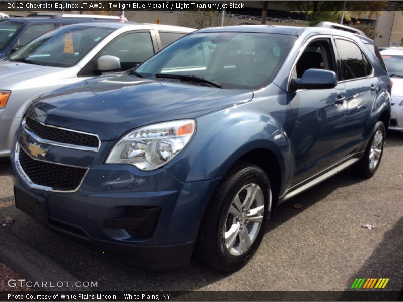 Twilight Blue Metallic / Light Titanium/Jet Black 2012 Chevrolet Equinox LT AWD