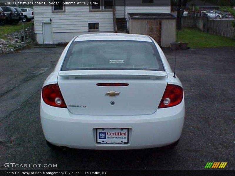 Summit White / Gray 2008 Chevrolet Cobalt LT Sedan