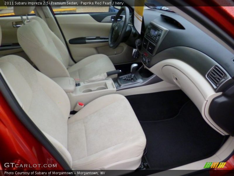 Paprika Red Pearl / Ivory 2011 Subaru Impreza 2.5i Premium Sedan