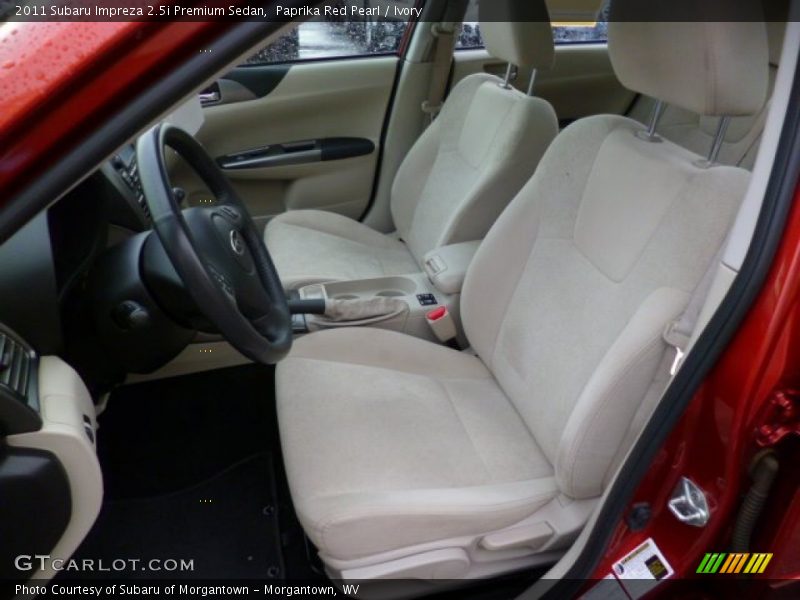 Paprika Red Pearl / Ivory 2011 Subaru Impreza 2.5i Premium Sedan