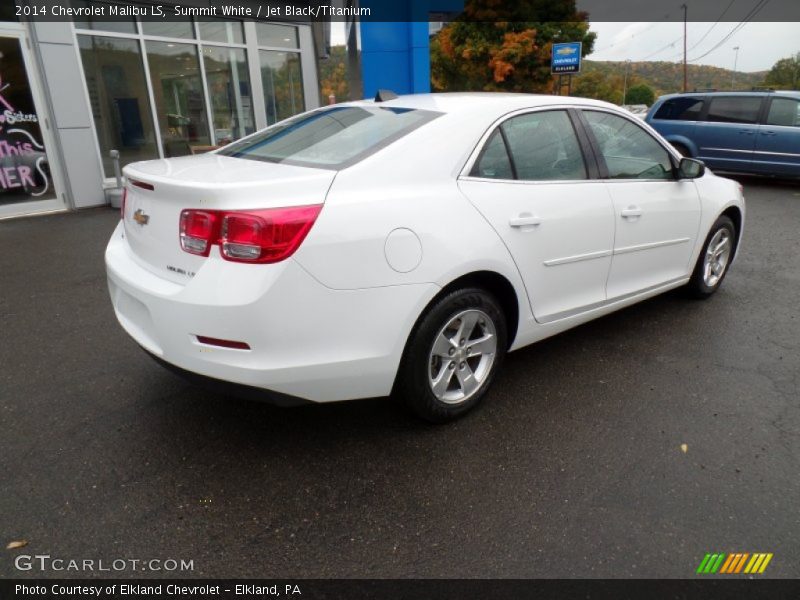 Summit White / Jet Black/Titanium 2014 Chevrolet Malibu LS