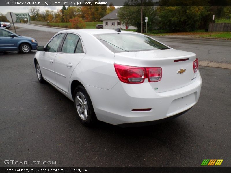 Summit White / Jet Black/Titanium 2014 Chevrolet Malibu LS