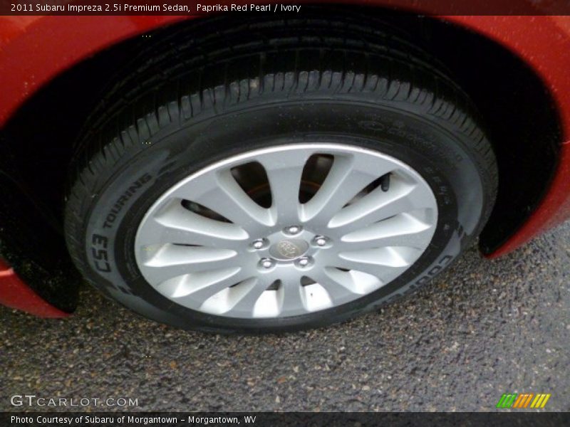 Paprika Red Pearl / Ivory 2011 Subaru Impreza 2.5i Premium Sedan