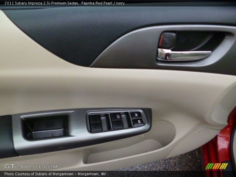 Paprika Red Pearl / Ivory 2011 Subaru Impreza 2.5i Premium Sedan