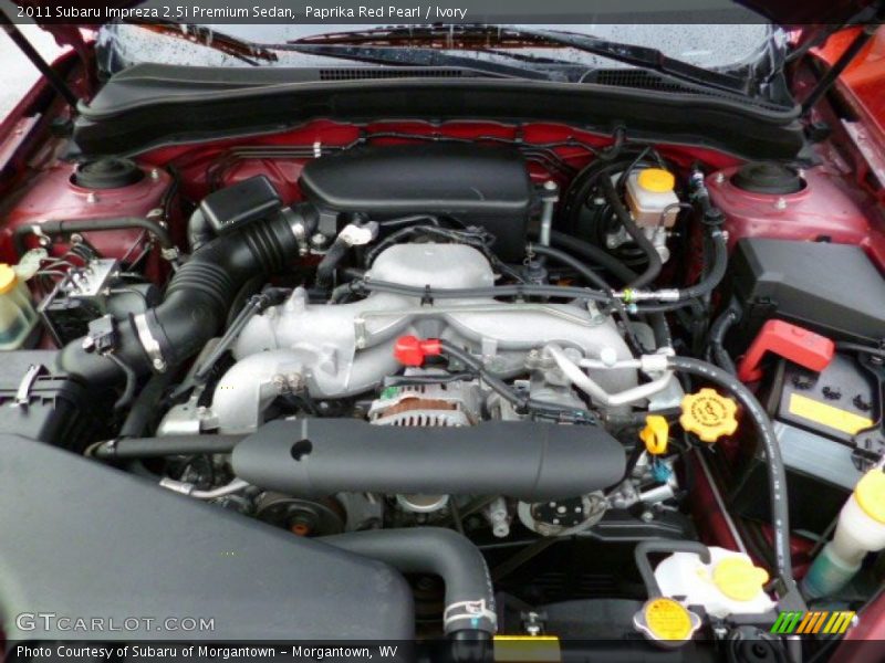 Paprika Red Pearl / Ivory 2011 Subaru Impreza 2.5i Premium Sedan
