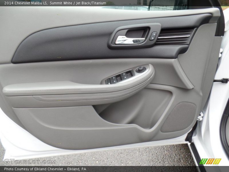 Summit White / Jet Black/Titanium 2014 Chevrolet Malibu LS