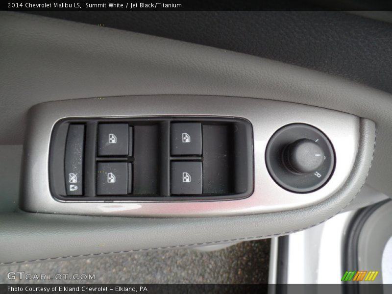 Summit White / Jet Black/Titanium 2014 Chevrolet Malibu LS
