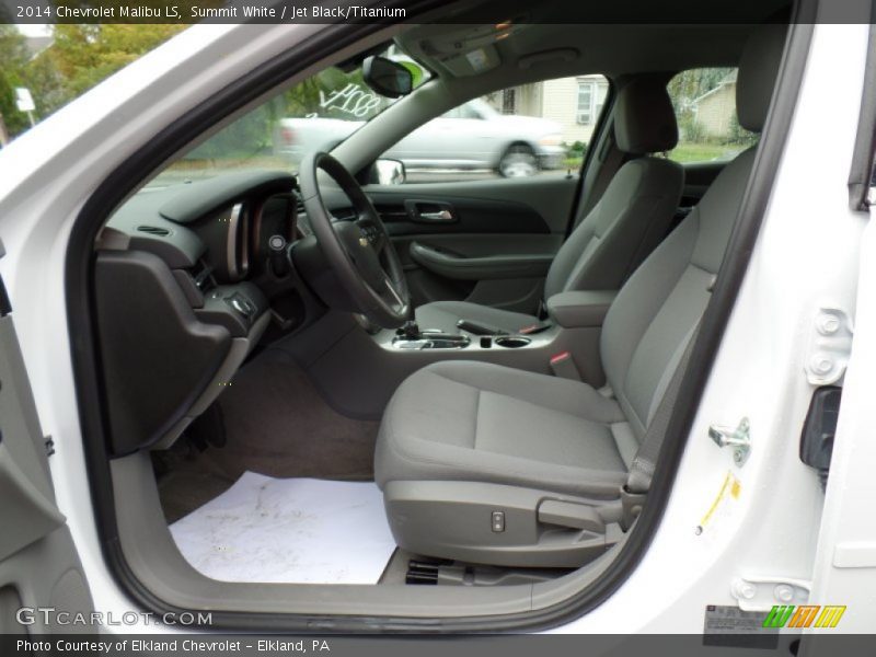Summit White / Jet Black/Titanium 2014 Chevrolet Malibu LS