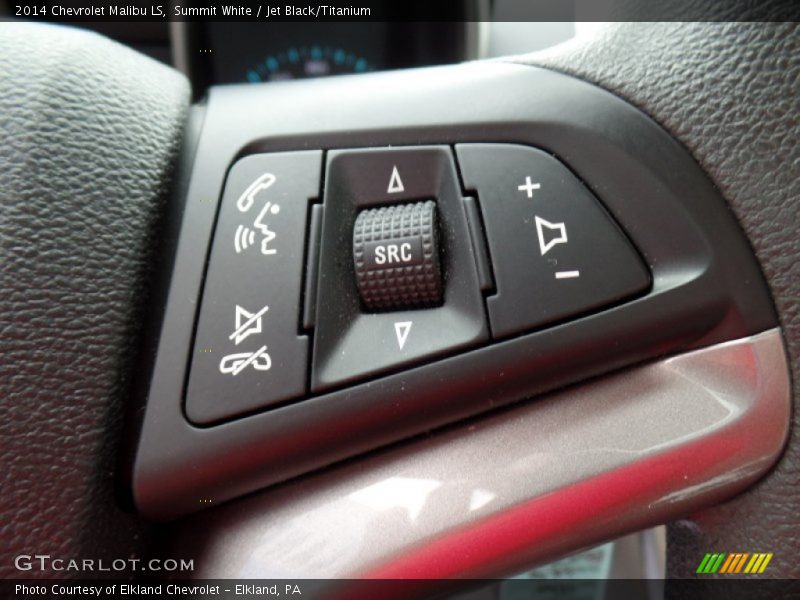 Summit White / Jet Black/Titanium 2014 Chevrolet Malibu LS