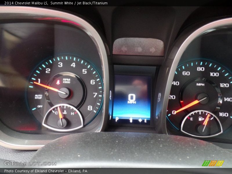 Summit White / Jet Black/Titanium 2014 Chevrolet Malibu LS