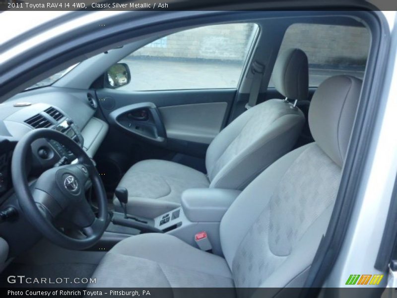  2011 RAV4 I4 4WD Ash Interior