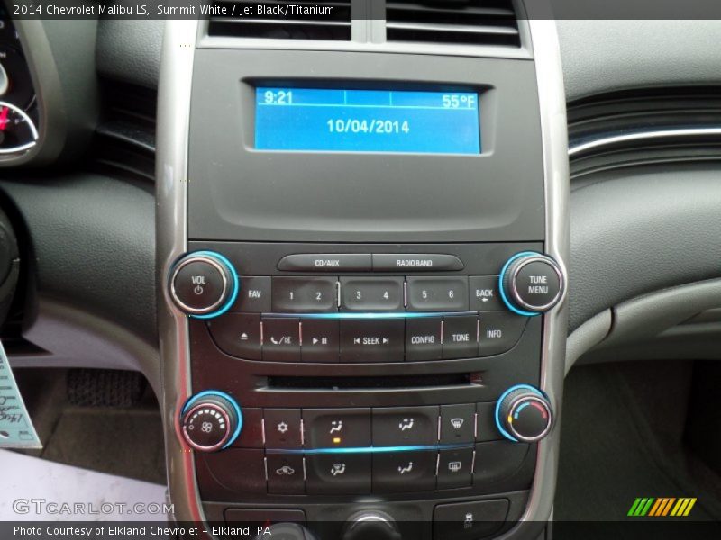 Summit White / Jet Black/Titanium 2014 Chevrolet Malibu LS