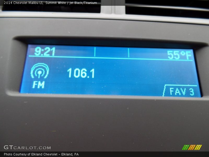 Summit White / Jet Black/Titanium 2014 Chevrolet Malibu LS