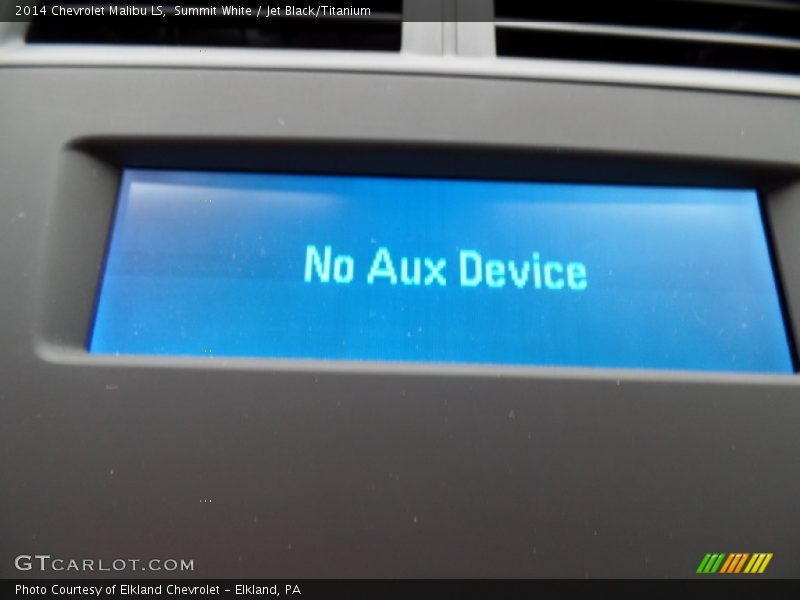 Summit White / Jet Black/Titanium 2014 Chevrolet Malibu LS