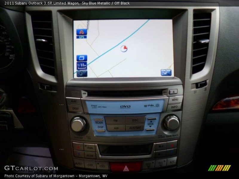 Sky Blue Metallic / Off Black 2011 Subaru Outback 3.6R Limited Wagon