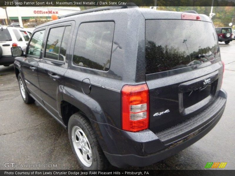 Maximum Steel Metallic / Dark Slate Gray 2015 Jeep Patriot Sport 4x4