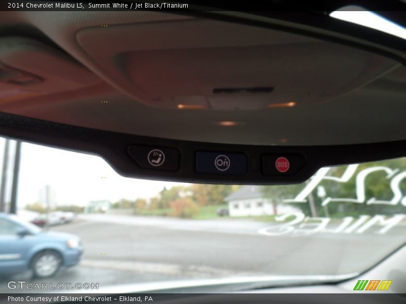 Summit White / Jet Black/Titanium 2014 Chevrolet Malibu LS
