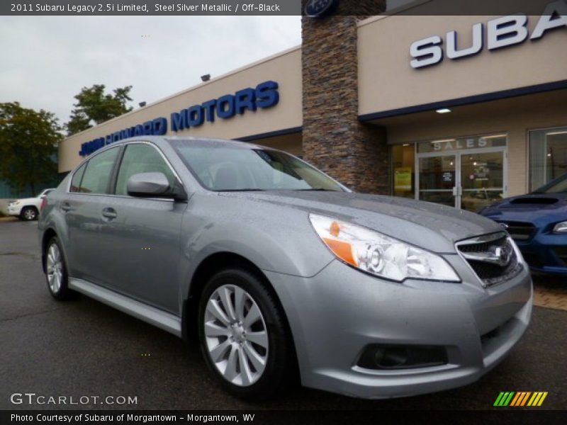 Steel Silver Metallic / Off-Black 2011 Subaru Legacy 2.5i Limited