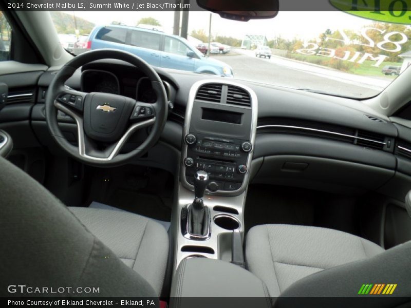 Summit White / Jet Black/Titanium 2014 Chevrolet Malibu LS