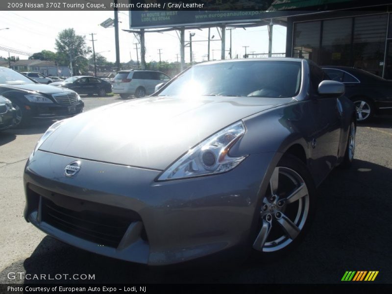 Platinum Graphite / Gray Leather 2009 Nissan 370Z Touring Coupe