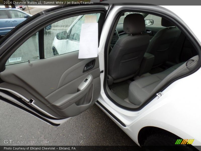 Summit White / Jet Black/Titanium 2014 Chevrolet Malibu LS