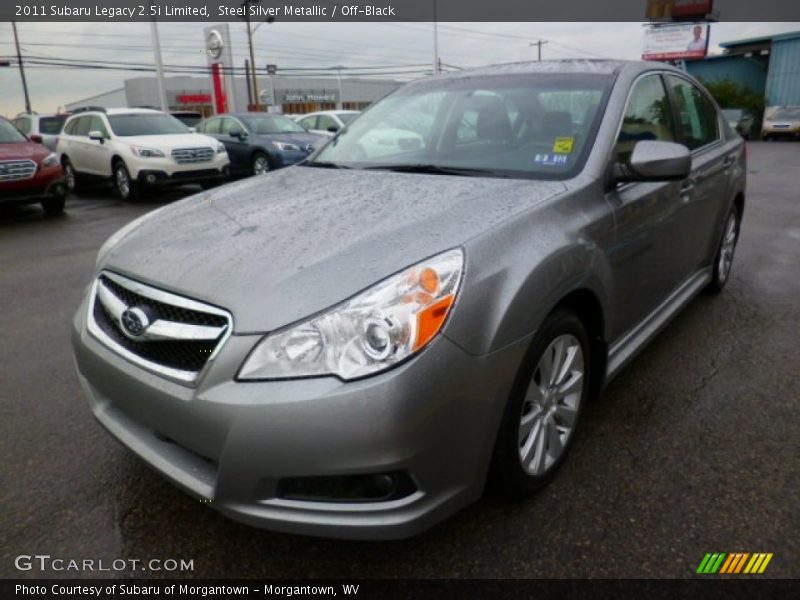 Steel Silver Metallic / Off-Black 2011 Subaru Legacy 2.5i Limited