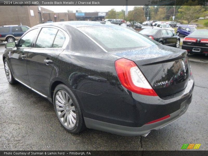 Tuxedo Black Metallic / Charcoal Black 2014 Lincoln MKS AWD