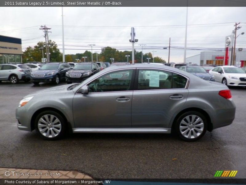 Steel Silver Metallic / Off-Black 2011 Subaru Legacy 2.5i Limited