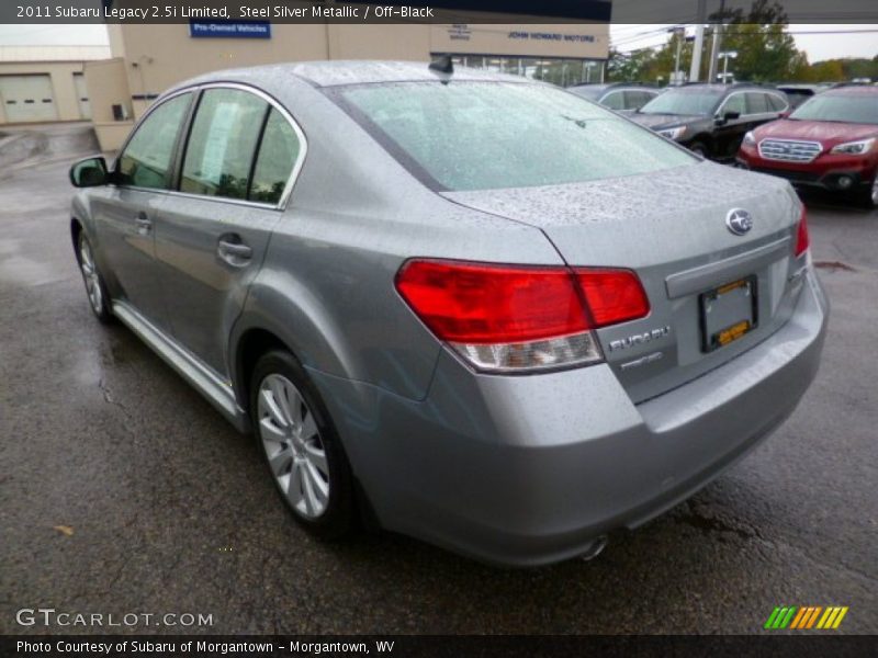 Steel Silver Metallic / Off-Black 2011 Subaru Legacy 2.5i Limited