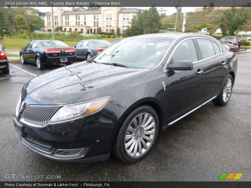 Tuxedo Black Metallic / Charcoal Black 2014 Lincoln MKS AWD
