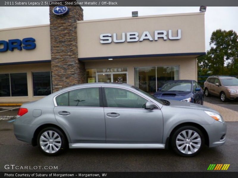 Steel Silver Metallic / Off-Black 2011 Subaru Legacy 2.5i Limited