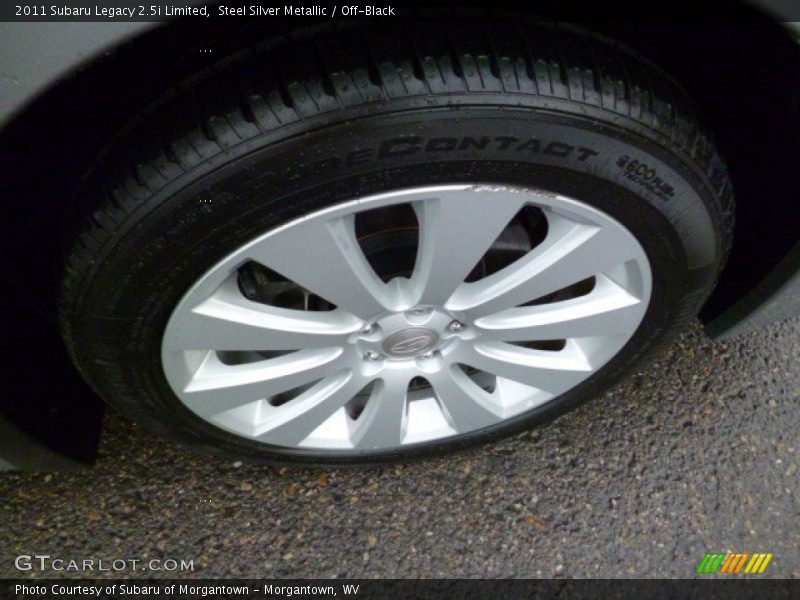 Steel Silver Metallic / Off-Black 2011 Subaru Legacy 2.5i Limited