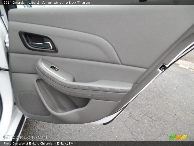 Summit White / Jet Black/Titanium 2014 Chevrolet Malibu LS