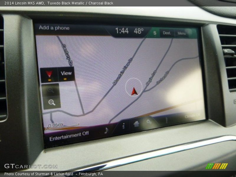 Tuxedo Black Metallic / Charcoal Black 2014 Lincoln MKS AWD
