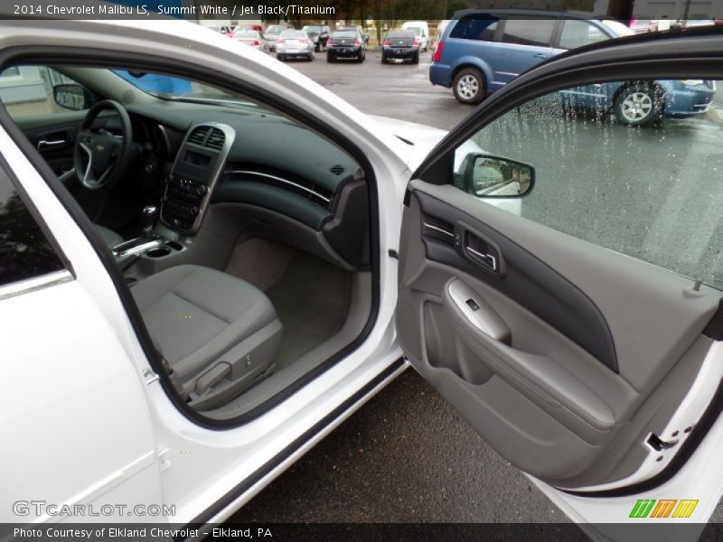 Summit White / Jet Black/Titanium 2014 Chevrolet Malibu LS