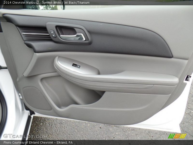 Summit White / Jet Black/Titanium 2014 Chevrolet Malibu LS