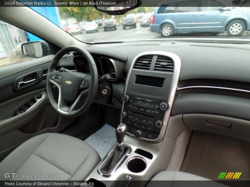 Summit White / Jet Black/Titanium 2014 Chevrolet Malibu LS
